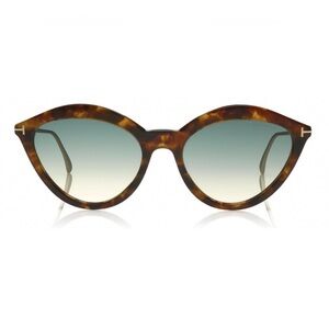 Tom Ford Brown and Green Cat-Eye Sunglasses